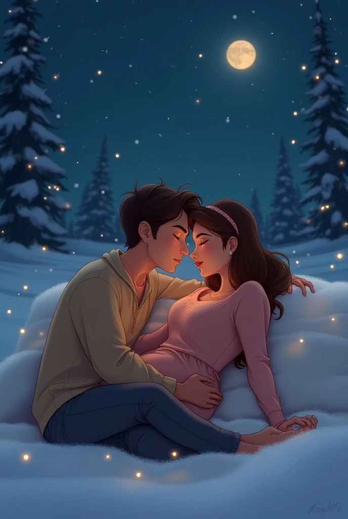 draw snow, only snow