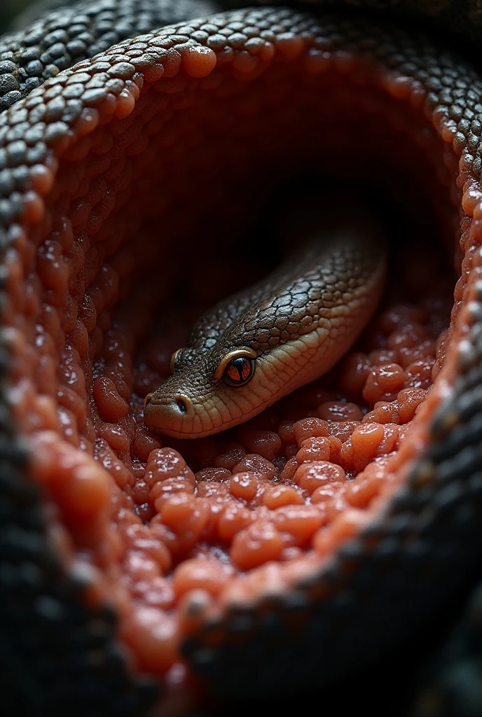 Inside the stomach of a python - SeaArt AI