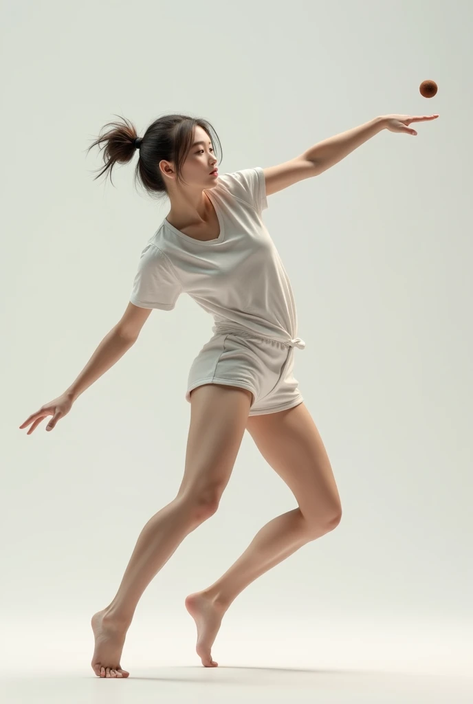 1 girl,hyperrealism,throw