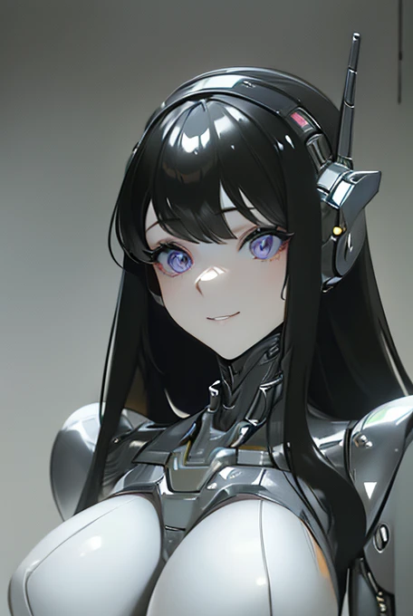 (masterpiece),(Highest quality),(Super detailed),(Best illustrations),(Best Shadow),(Absurd),(Detailed Background),(so beautiful), 16K, 8K, 4K,(Best Shadow),empty eyes,robotization,woman ,big bust,Robot Joint ,Metal skin,Black Suit,long hair,a black suit that covers the whole body,raiden shogun