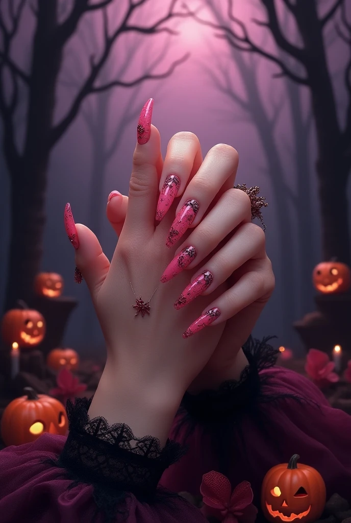 Monster High inspired nails