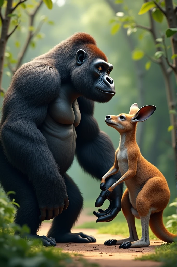 NSFW, gorilla having sex with a girl, Penetration, bestialidad, zoofilia, gorilla fucking the girl, en el bosque, cara exitada, (arreglar errores)