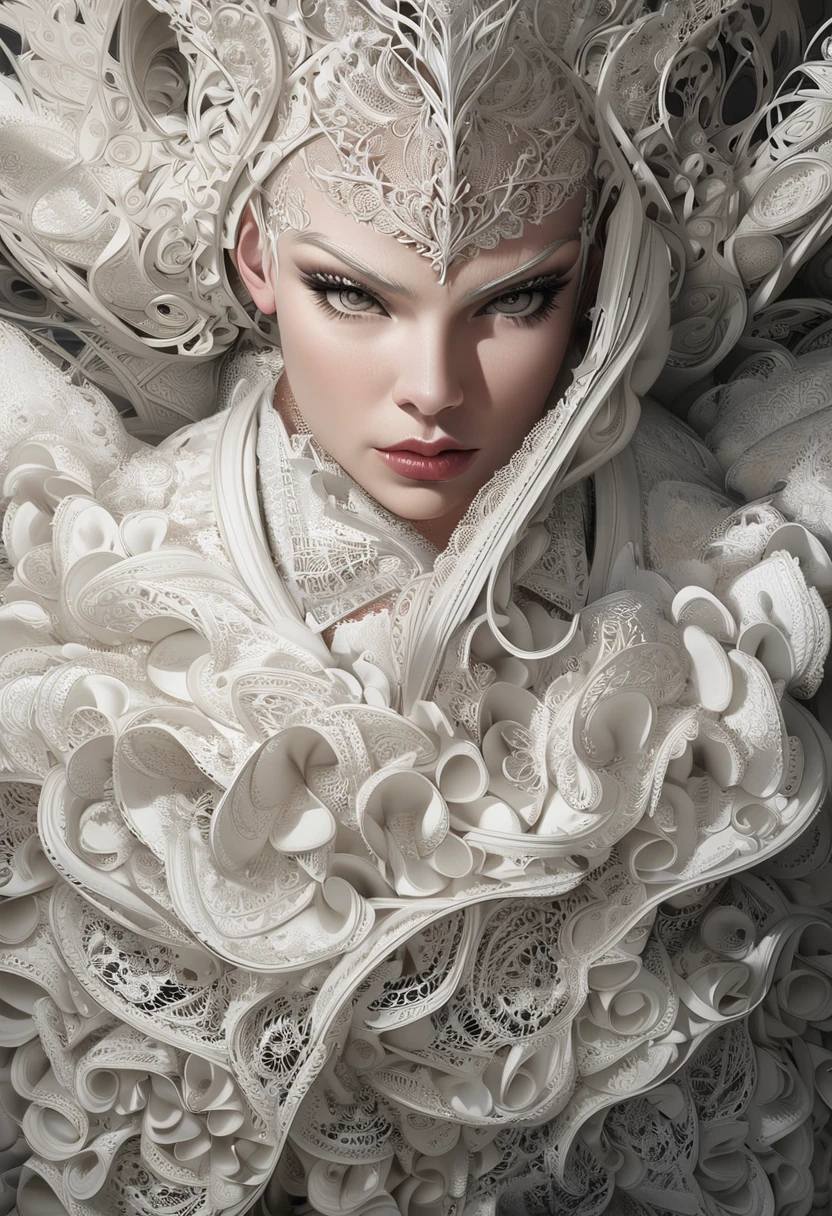 gothic art style,Alberto Seviso style, beautiful details,(Paris fashion show),beautiful model,,Dream,Use the Glow Photography Style,
collar,reveal without revealing,curve,纵向thin and long,Gorgeous,Black色丝绒
廓形:fit and tight,Acute triangle,straight line,streamline,shoulder color:Black,red navy,dark,dark green,Various solid color fabrics:velvet,satin,lace,net,PVC,eraser,leather pattern:cross,lace,badge,roses towering,thin and long,华丽curve,Religious elements。reveal without revealing,sharp corner shape,