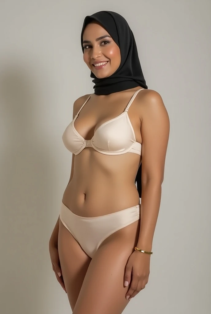 (((masterpiece, best quality, high resolution, realistic, real, live, natural))) age girl, 12 yarab teenager)), (beaul face, graceful, innocent, cute, charming, seductive) (wearing white veil) (white hijab) smiling shyly, ((wearing a sexy white bikini bra with floral pattern)), (naked), (white bra with floral pattern) ((visible virgin pussy, white, smooth, clean) ) ((sitting pool chairs)), indoor pools, private pools, luxury homes, lots of decoration on the walls,