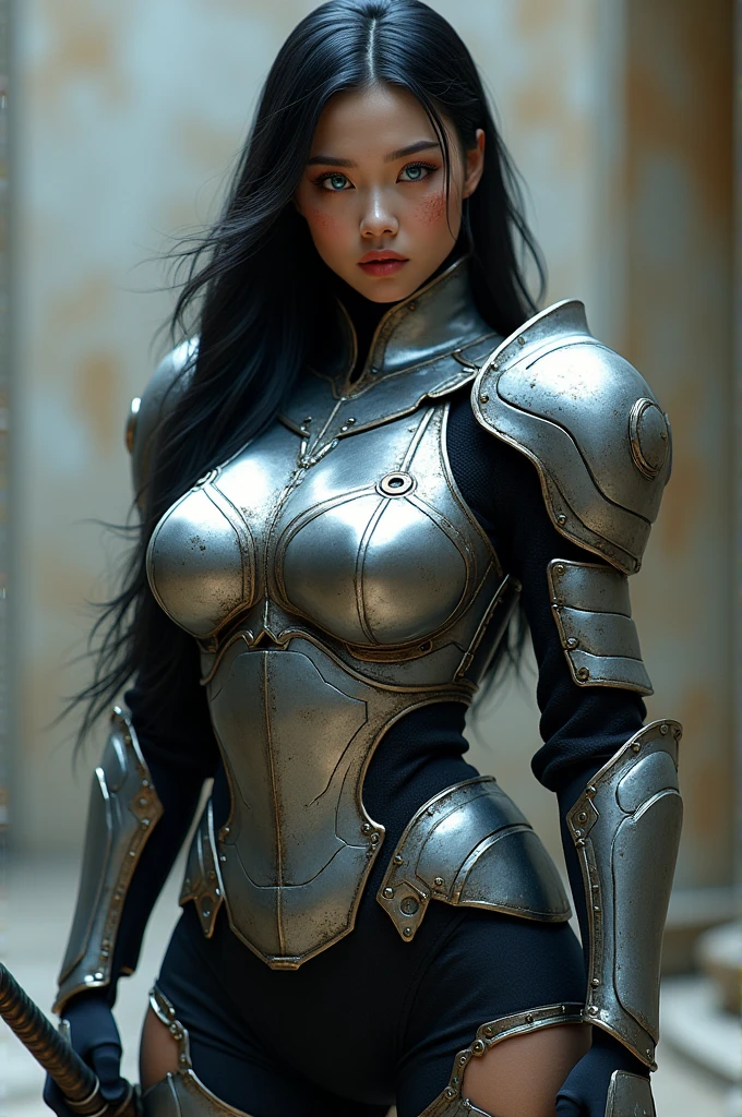 female Swordsman in swordsman armor