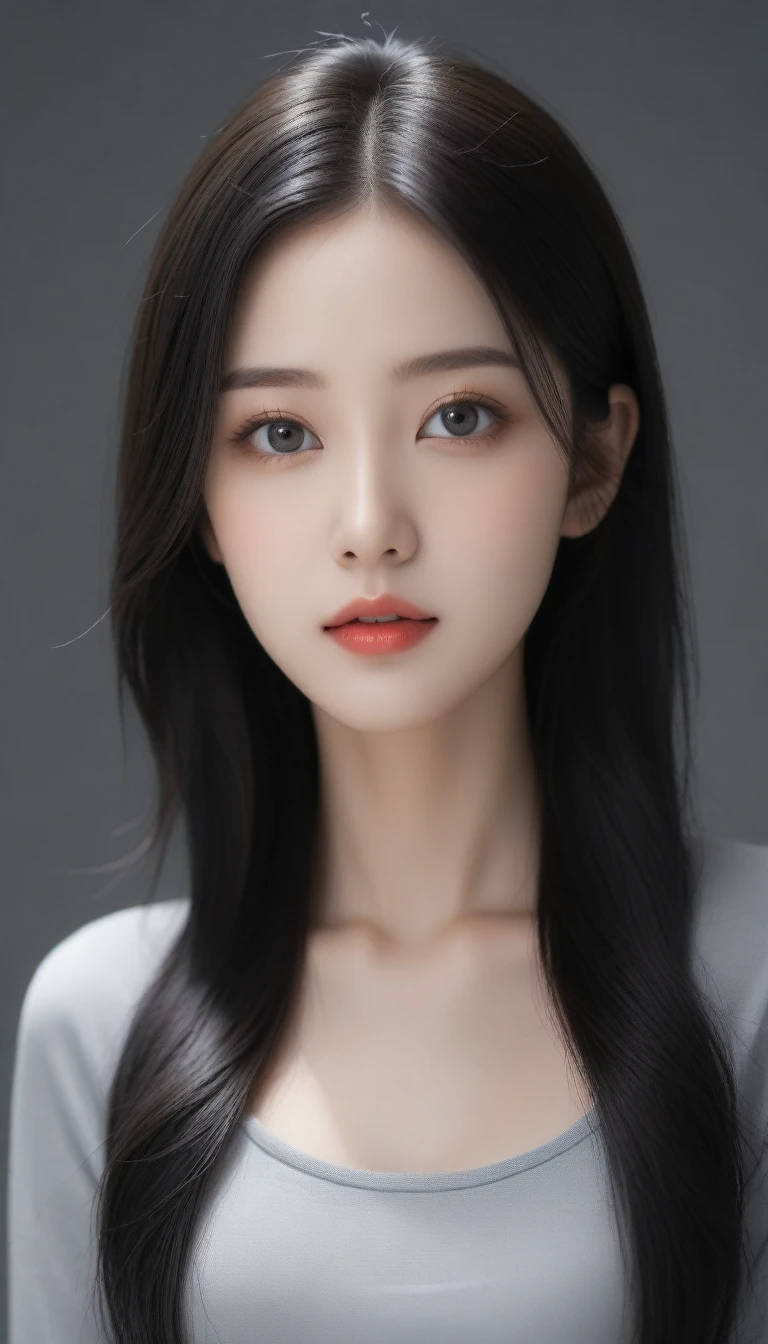 a close up of a woman with a very large breast, gorgeous chinese models, cute delicate face, Beautiful Asian girl, Gorgeous young Korean woman, Japanese model, beautiful delicate face, beautiful Korean women, 2 4 year old female model, Beautiful young Korean woman, young cute wan asian face, Lin Qifeng, Soft portrait shot 8 K, asian beautiful face