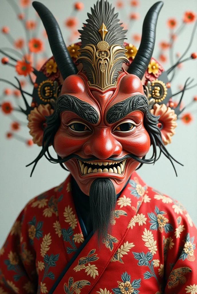 Japanese ONI mask, masterpiece, highest quality