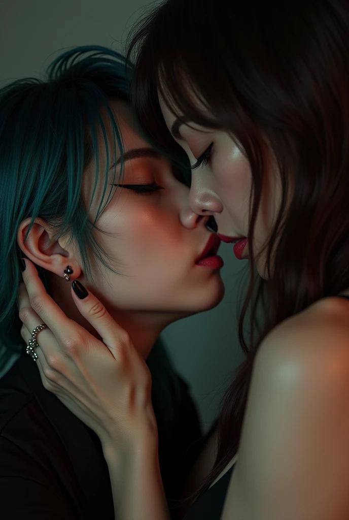 ((blowjob)), ((( Deep Throat)), (((Painful expression1 woman))), (((１ men))), (((A man holds the head of a resisting woman))), (((Wildly))), (((mandatory)), (((Forced blowjob))), (((Cum on face))), (((Grabbing hair roughly))), (((A lot of semen on a woman&#39;s mouth and face))), (((Shapely penis))), ((Very delicate penis)), (((Pushing his penis deep into a woman&#39;s mouth:1.5))), (((nude))), wariza, squatting, large breasts, pussy, pubic hair, small areola, gleaming skin, muscular, penis, cute face, beautiful face, big eyes, slanted eyes, thin lips, smokey eye makeup, bob hair, cadetblue hair, slategray eyes, from front, looking at viewer, on the bed, illustration style, highly detailed, japanese, beautiful woman, boyish, adult woman, Painful expression, high quality  <lora:breast_sucking_v2.4:1, from side, photorealistic, 8k