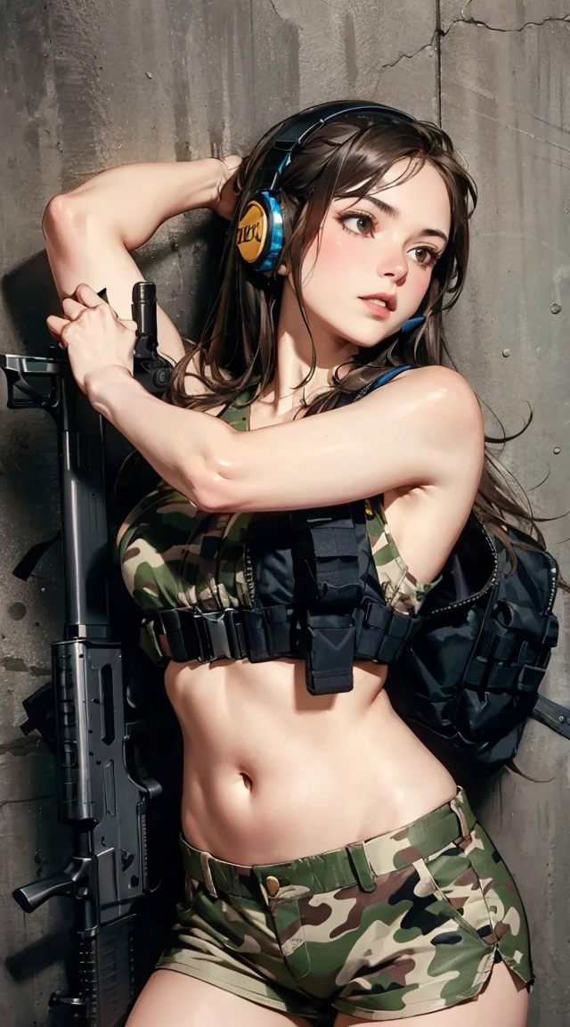 A girl,petite,realisticlying,The upper part of the body,Realistis,Floating hair,Detailed face --auto