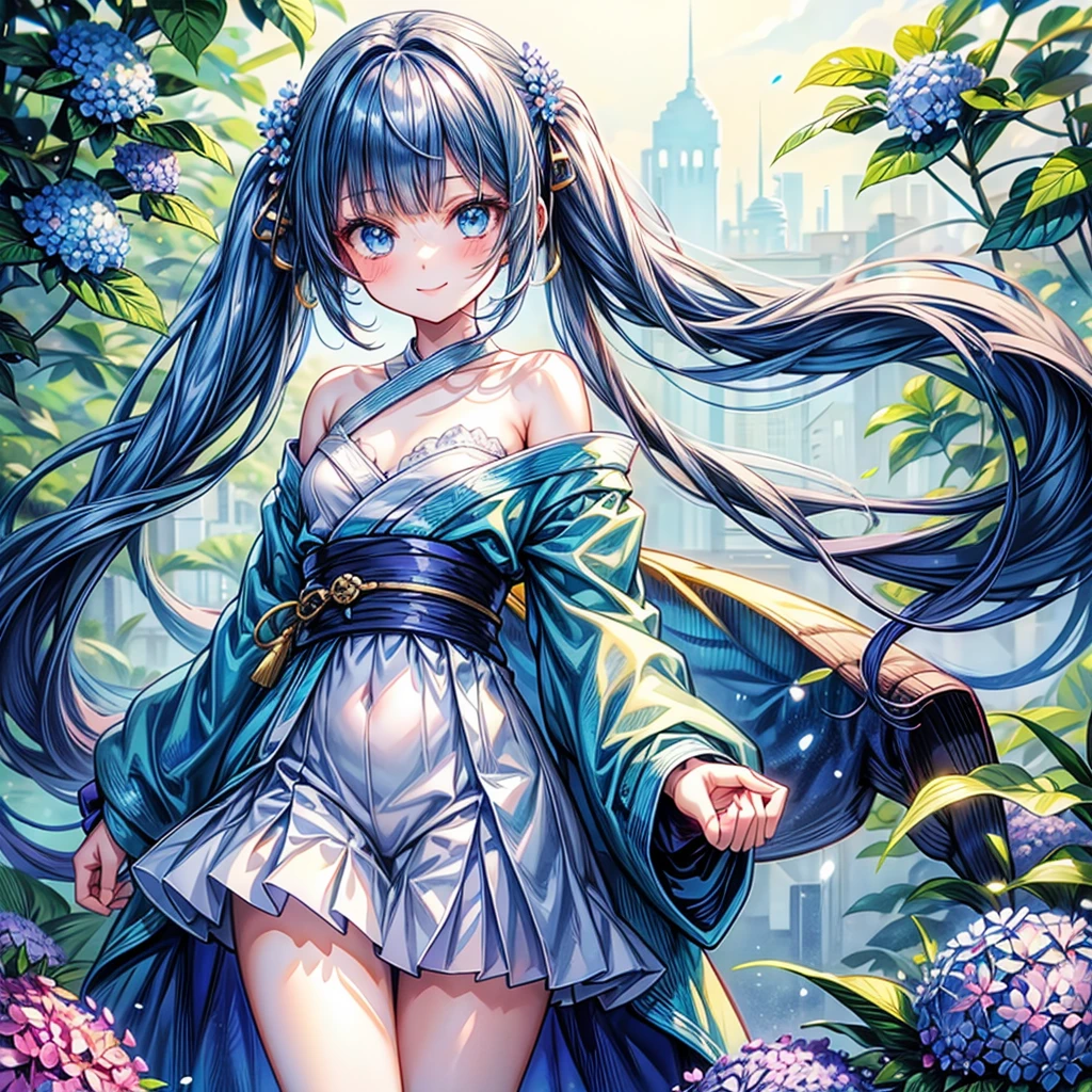 (upper view), Dynamic Angle, super detailed, Illustration, close-up, Look, 1girl in, (Fantasy: 1.4), (Blue eyes: 1.233), her eyes shine like Dreamy stars, (Glowing eyes: 1.233), (Beautiful and detailed eyes: 1.1), (Silver hair: 1.14), (hair messy, Very long hair, french braids, Hair between the eyes, side hair), (+(Blue-haired flowers: 1.14)), (Chiffon dress, uniform blue floral pattern/= (Military uniform: 1.24), (split sleeves, wide sleeveless gloves), Choker, (miko thighhighs), high heel boots compressionless, Shut up), (Standing: 1.4), (Classic princess boudoir with dresser、floor-to-ceiling windows、White ancient palace), (white blossoms, Blooming), (Deep sea), (flowingwater), (Azure World Tree: 1.14), (Ruins), (Night: 1.2), Dreamy, souls, (fluorescent), (flying translucent blue butterflies: 1.15), [[Delicate fingers and hands: 0.55]::0.85], (Finger Detail), (yubao: 0.5),