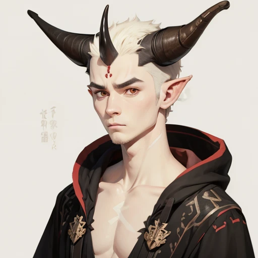   The texture is drawn on the background 、
   Horns growing from his head  、 male 、Long neck,short legs textured on background   、
