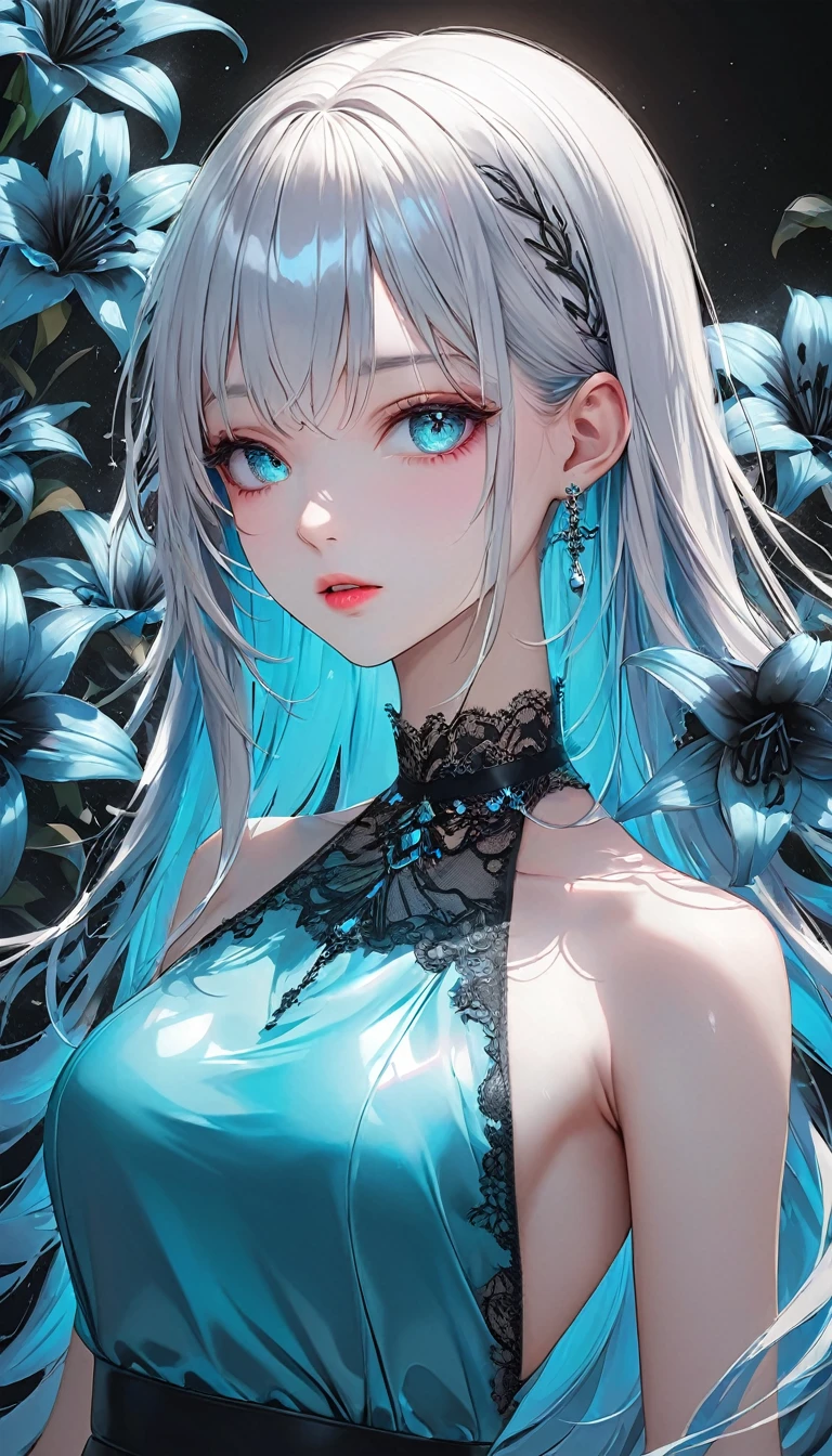 (((masterpiece))),(((Highest quality))),((Very detailed)),(shape),(Dynamic Angle), ((floating)),(paint),((Disheveled Hair)), (alone),(one person's), ((Center of chest)), (((Detailed anima face))),((Beautifully detailed face)),collar,Expose your shoulders, Gray Hair, ((Colorful Hair)),((Striped Hair)), Beautiful attention to detail,(Gradient color eyes),(((Colorful eyes))), (((Colorful background))),(((High saturation))),(((Surrounded by colorful splashes))),(((Surrounded by colorful dots))),Colorful bubbles,((The Shining))