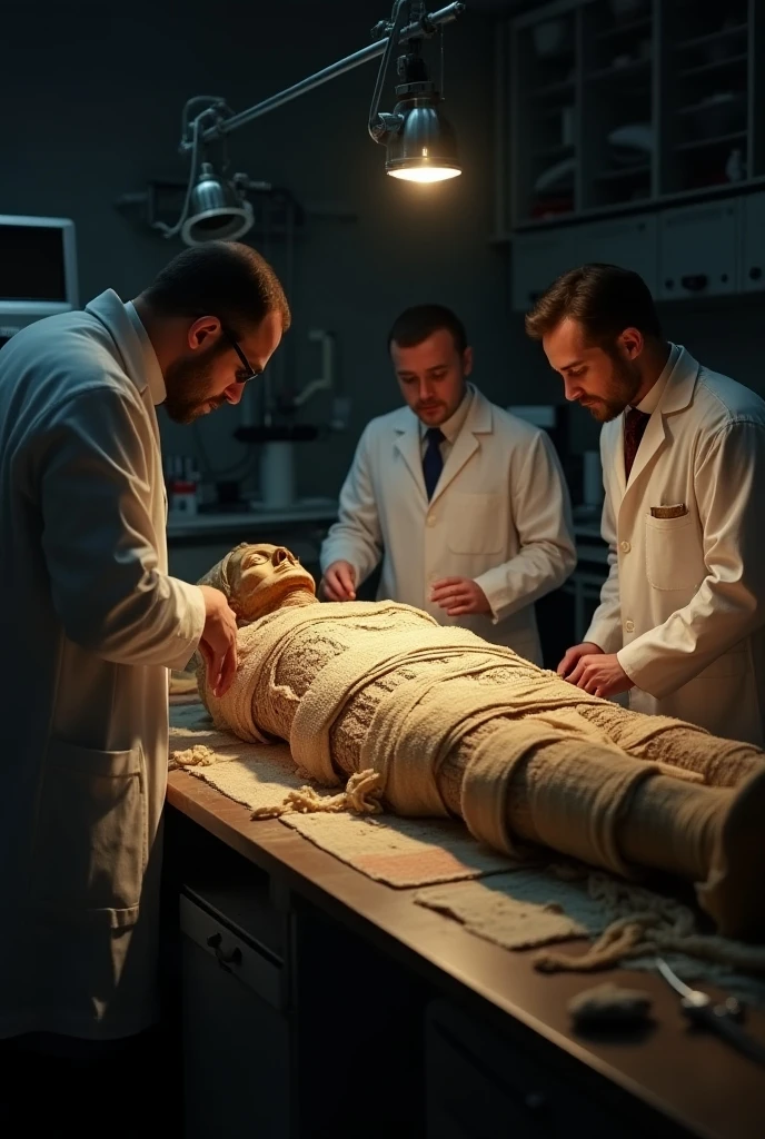 Scientists who create mummies