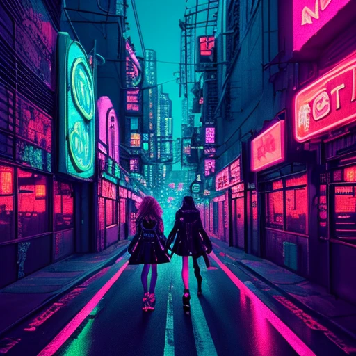 Neon Lights in the night