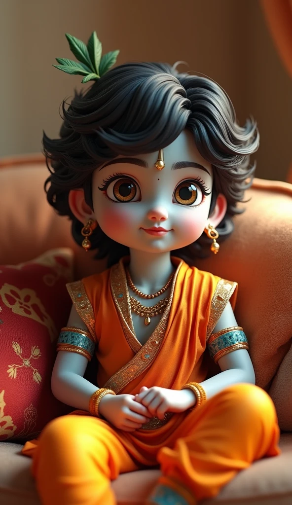 Little cute Krishna 3D