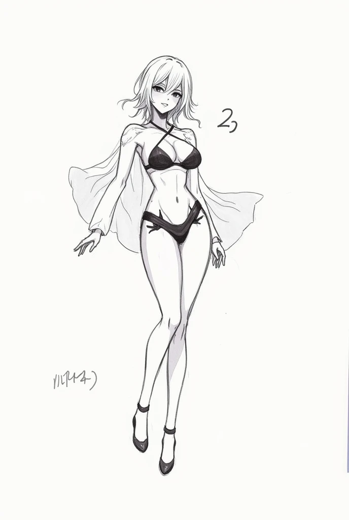 (???????? content warning) [(Masterpiece: 1.1, Best quality: 1.1), shy seductive girl in revealing dress showing off, emphasis, panties, sheer, slightly 0.8 blue hair, wet, kiss marks on her body. Long and elegant hair. Two woman kissing her.