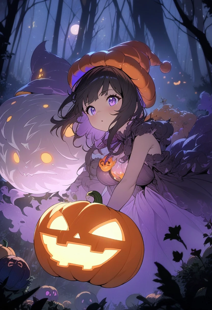 halloween orange, ghost,