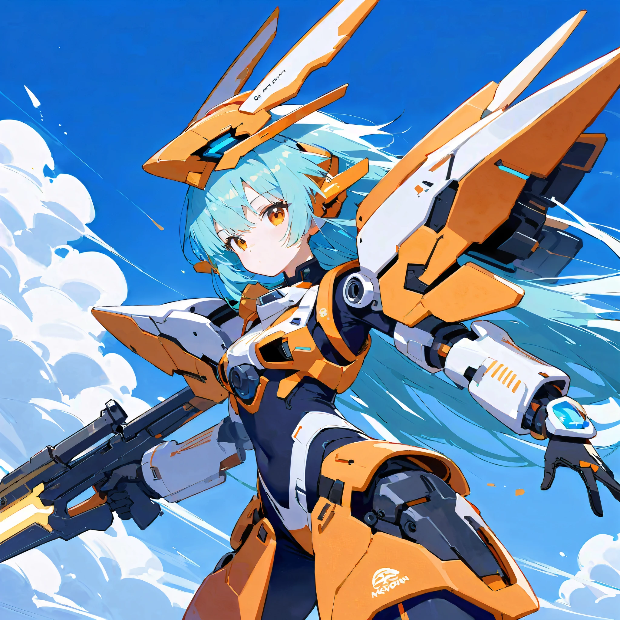(Masterpiece, top quality: 1.2), super detail, cinematic lighting, HDR, witch in plain bikini swimsuit, full body, swimsuit, weightless, cute, beautiful face, beautiful eyes, wizard, short redhead, ahoge, slim body, small, aircraft carrier, hangar, pouring sun, flying light, contrails, mobile suit gundam, dynamic angles, dynamic poses, 200mm lens,