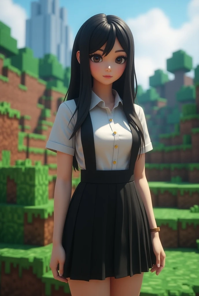 Minecraft girl anime
