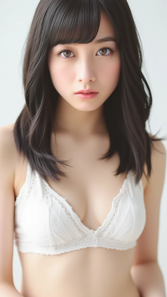 Kanna Hashimoto,One Woman、beautiful、Perfect looks、Pale turquoise eyes:1.3,((large breasts))、 PERFECT BALANCE ,(Please redeem: 1.1), (Realistic: 1.1), (photograph: 1.1), (Very detailed: 1.1),((NSFW)), ((beautiful nipples)),((Completely naked)),large breast,Pussy