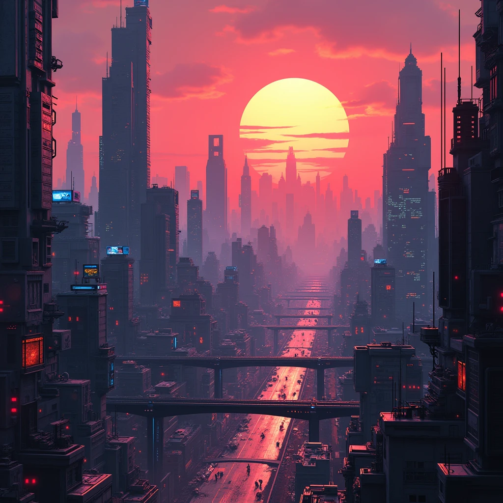 futuristic city with a sunset in the background, futuristic city scape, futuristic cityscape, cyberpunk cityscape, in a future city, cyberpunk landscape, futuristic city backdrop, cyberpunk city in the distance, a cyberpunk cityscape, cyberpunk city landscape, futuristic city, cyberpunk city, by Alena Aenami, in a futuristic city, cyberpunk dreamscape, an alien cityscape, cyberpunk landscape wallpaper