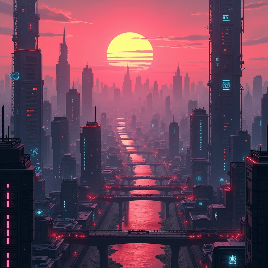 futuristic city with a sunset in the background, futuristic city scape, futuristic cityscape, cyberpunk cityscape, in a future city, cyberpunk landscape, futuristic city backdrop, cyberpunk city in the distance, a cyberpunk cityscape, cyberpunk city landscape, futuristic city, cyberpunk city, by Alena Aenami, in a futuristic city, cyberpunk dreamscape, an alien cityscape, cyberpunk landscape wallpaper