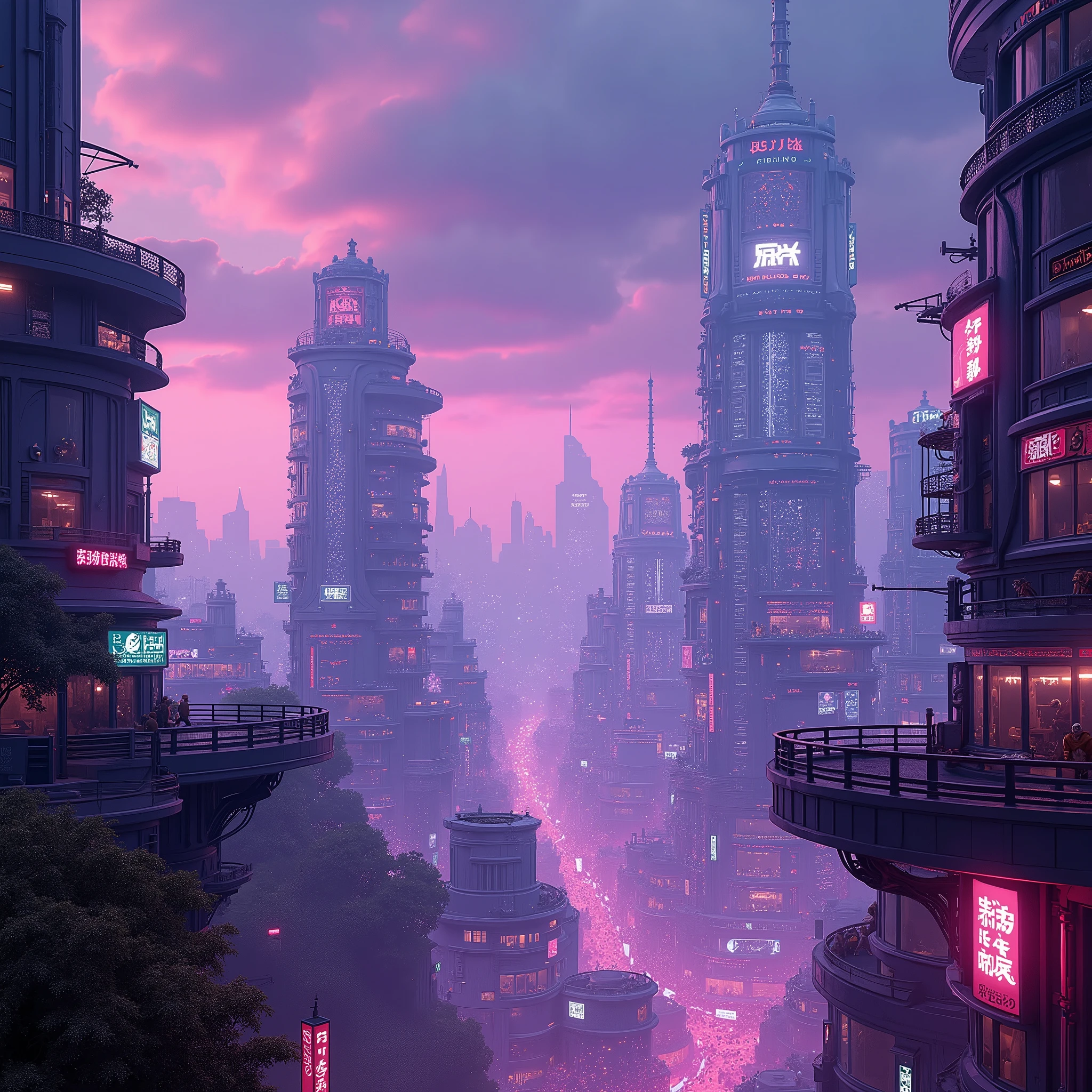 a view of a city with a lot of buildings and lights, synthwave city, neon city in the background, cyberpunk dreamscape, neo tokyo background, cyberpunk city backdrop, cyberpunk cityscape, cyberpunk city background, background cyberpunk city, cyberpunk background, cyberpunk city in the background, purple cyberpunk city, cyberpunk city, vaporwave city, neon city, in cyberpunk city, cyberpunk vibe