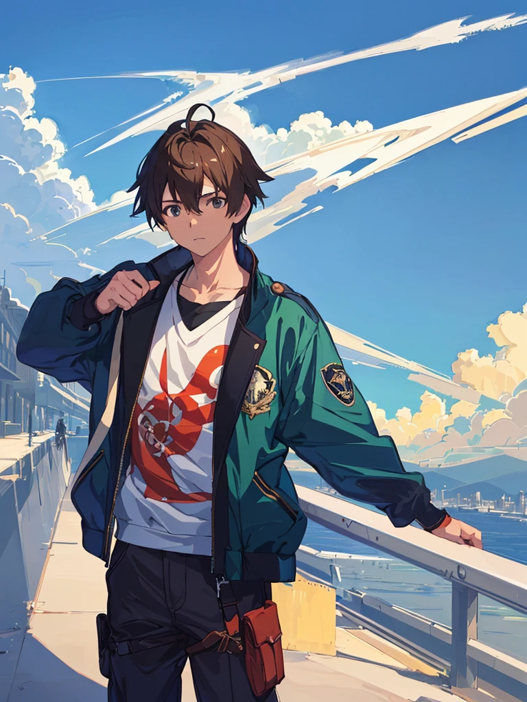 (Makoto Shinkai:1.2),(Makoto Shinkaiスタイル:1.1),(Best Quality, Hi-Res,4K,8K resolution,8k, Hi-Res,Ultra HD,Super detailed),( fine details:1.2),(Anime-like:1.4),Anime protagonist,Anime Boys,Anime Art,Fresh,(( bright and fresh boys:1.4)),( is cool:1.4,cute:1.1),(Masculine thinking fixed ), baby-faced boy to cuntboy,Handsome guy,Popular boys among girls, male athletic club members,(Big rough outfit ),Uniformity of large rough clothes ,((Big rough outfit の調整:1.4)),( big sweater:1.2),((Thin limbs:1.4)),Smoothly,Concave and convex,I am,( for boys with girlfriends:1.4),More realistic,(2 Men:1.4),Handsome guy体型,,Love Simulation ,,(2.5D),,Bird&#39;s-eye view,background,Modern RPG ,nowadays❤,