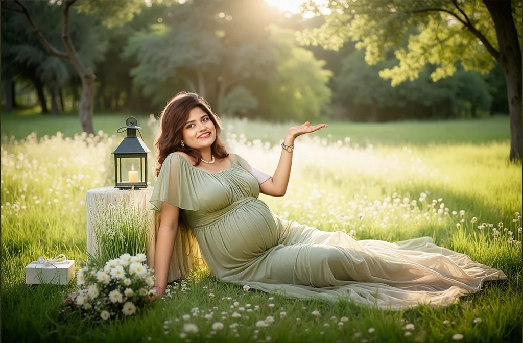 Pregnant belly big boobs