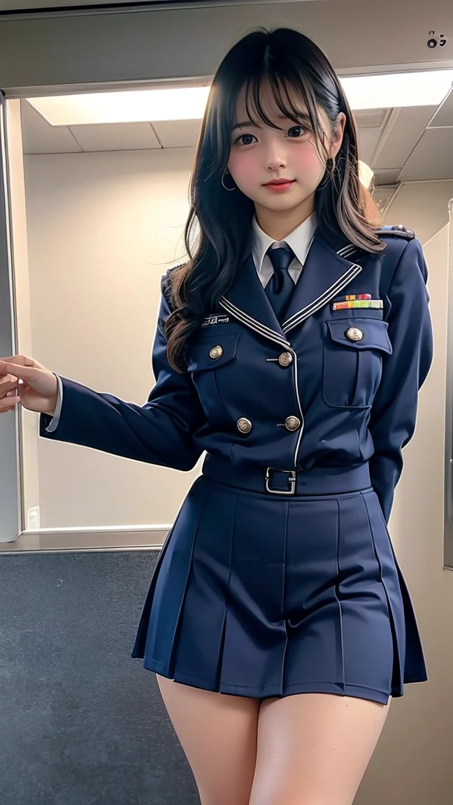 OfficerA, military uniform, skirt, SheikZ