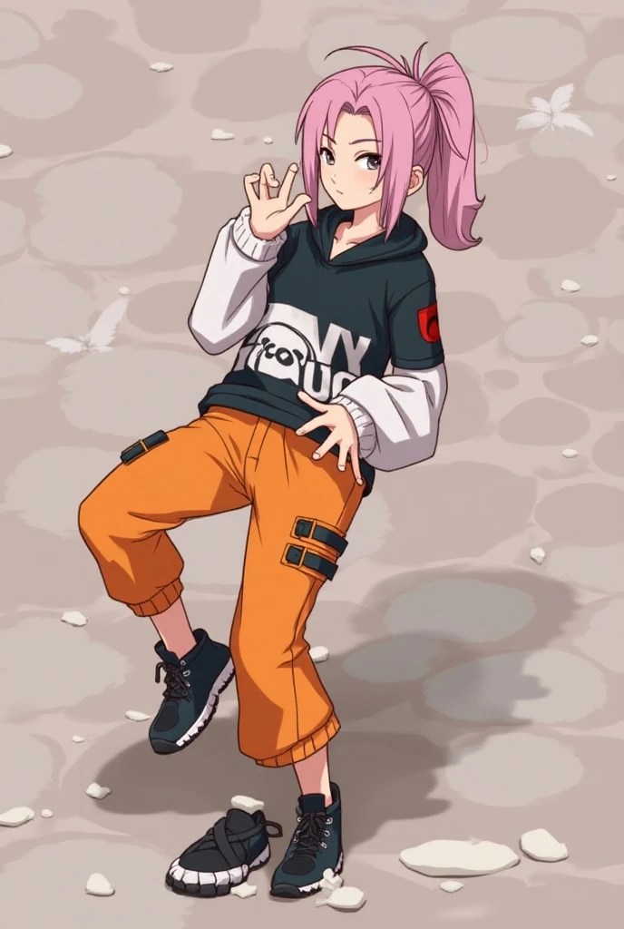 zPDXL, score_9, score_8_up, score_7_up, source_anime, 1girl, solo,
<lora:Cotton_v2:0.8> ribbed tights, orange legwear, no shoes, caulifla, spiked hair black hair, black eyes , sweater,