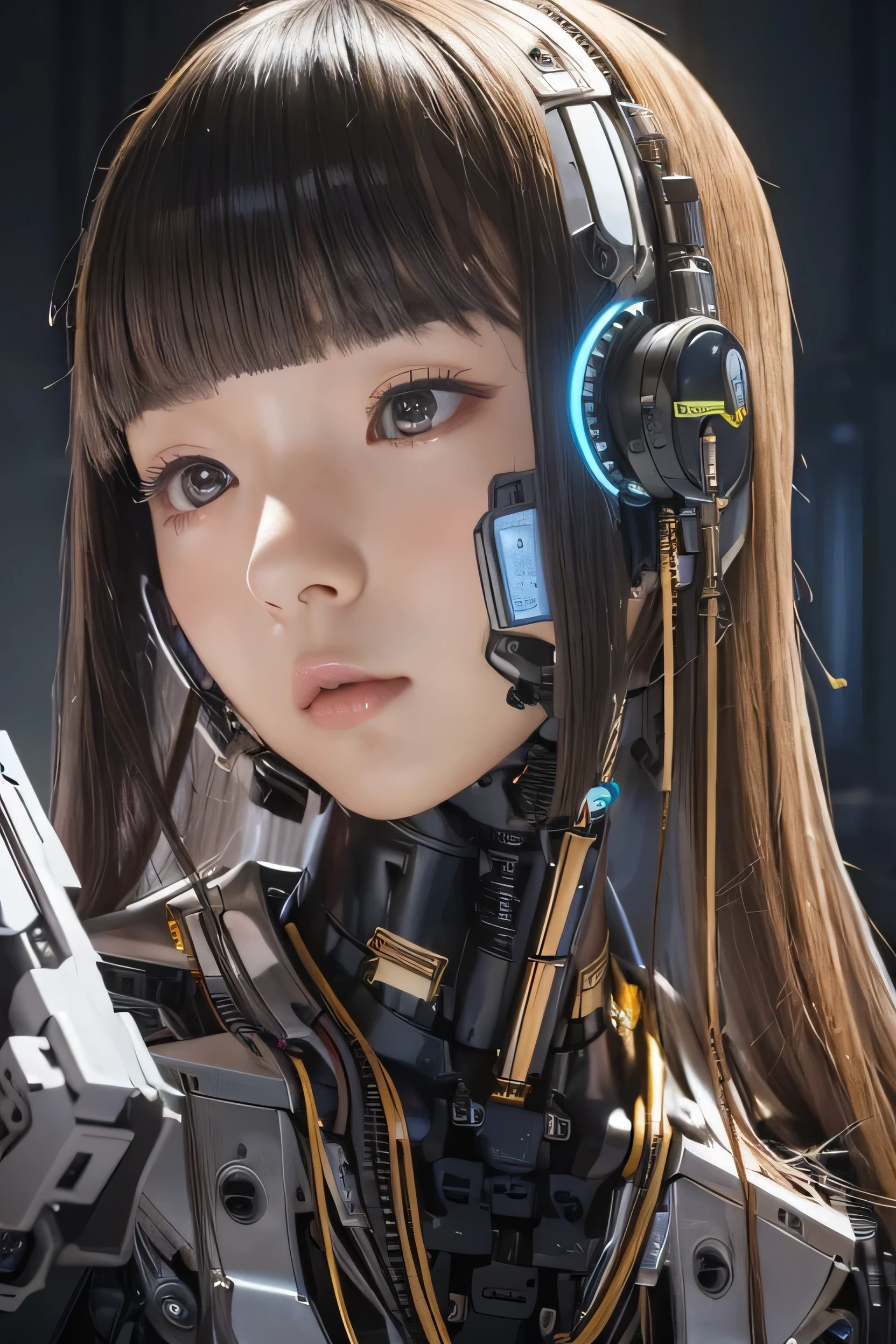(((Perfect body,White and tender skin,(((Black strap dress, black long bow tie, white lining, black hat))),(((kobeni higashiyama, black hair, hair ornament, hairclip, ponytail, short hair, (brown eyes:1.5),))),((masterpiece)),highres,((Best quality at best)),masterpiece,quality,Best quality,((( Exquisite facial features,Looking at the audience,There is light in the eyes,(((frown,Wronged))),Scissorhands))),(((Light and shadow,Huge breasts,))),(((Looking at the camera,White background))))