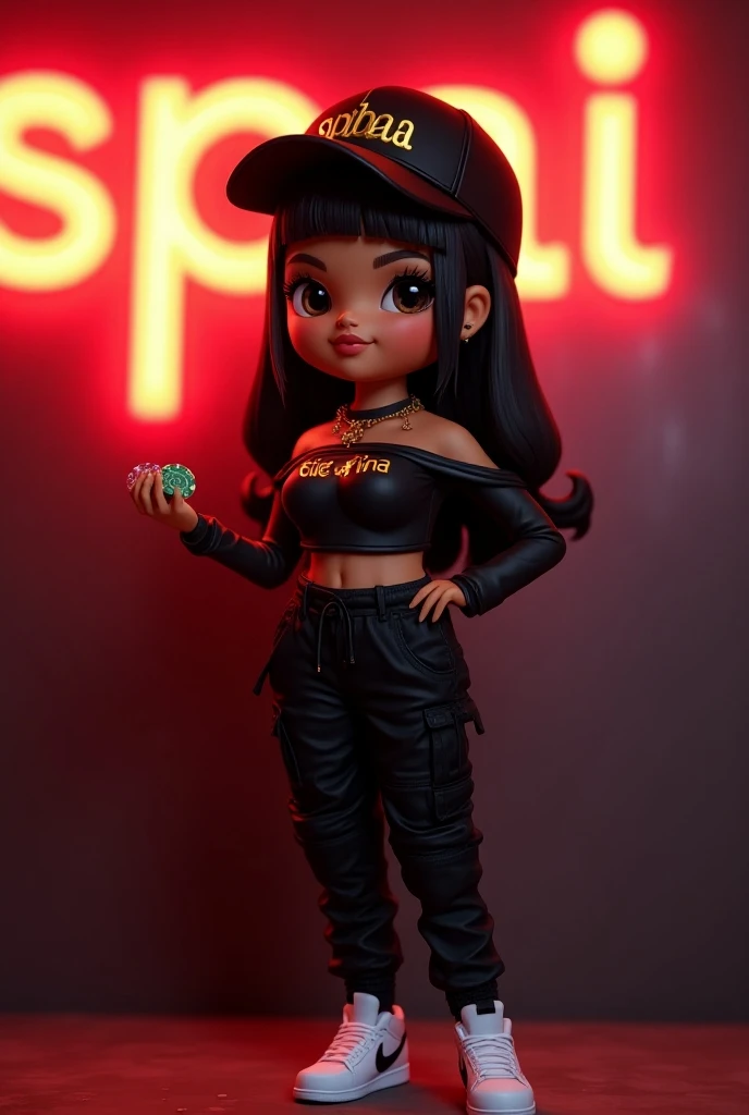 there is a woman sitting on the curb with a purse, dark-skinned, doja cat, dark skinned, epic 3 d oshun, plastic doll, inspired by David LaChapelle, cardi b, masterpiece work of art, medium, steven klein, hyper realistic”, hyper realistic ”, by Milton Menasco, beautiful city black woman only, 1 9 9 9