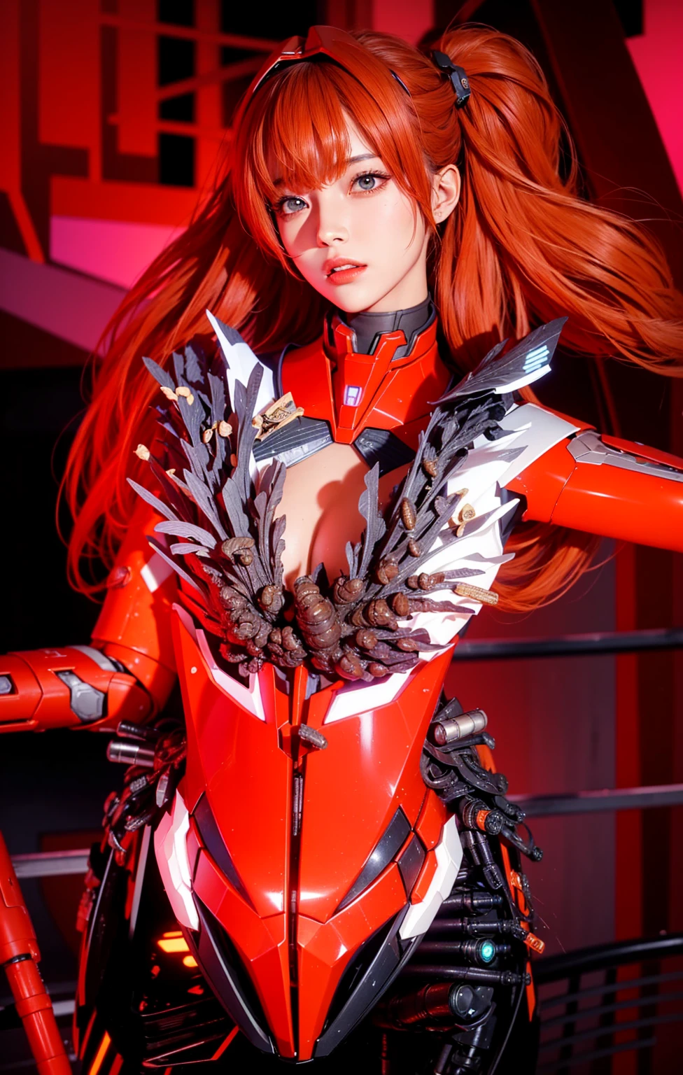 Create a character similar to Rias Gremory, make her kneel, with tongue out and eyes looking up
