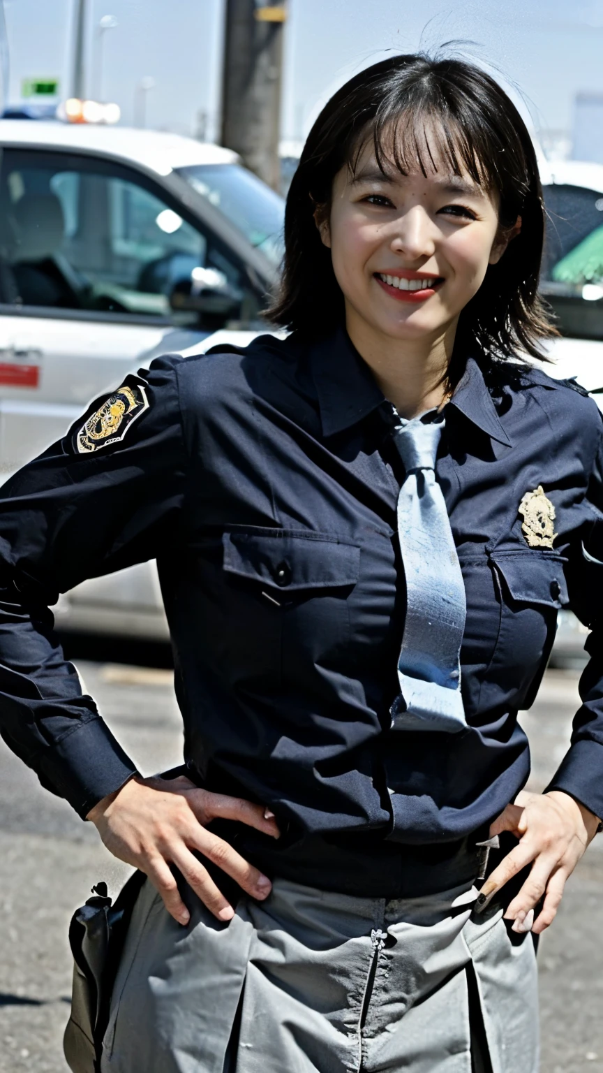Big Breasts　Female police officer