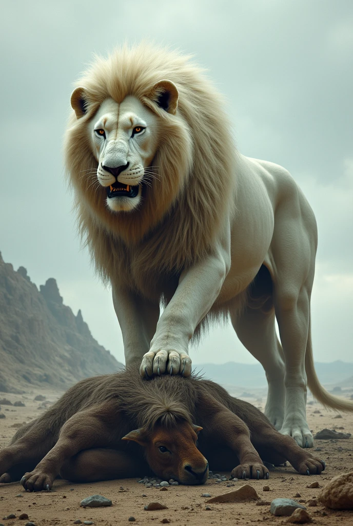 ((((equine penis, hyper)))), masterpiece, high quality, realistic, detailed background, (((males))), (((cow, cow tail, lion head))), (feral), (((wide hips))), ((((cow butt focus, anus, close up)))), (masterpiece), best quality, 4k, 2k, (intricate:0.9), (high detail:1.2), (absurd res), ((((hyper balls, feral, duo, kissing anus, mouth on anus, close up, poop on lion mouth, lion kissing poop))))