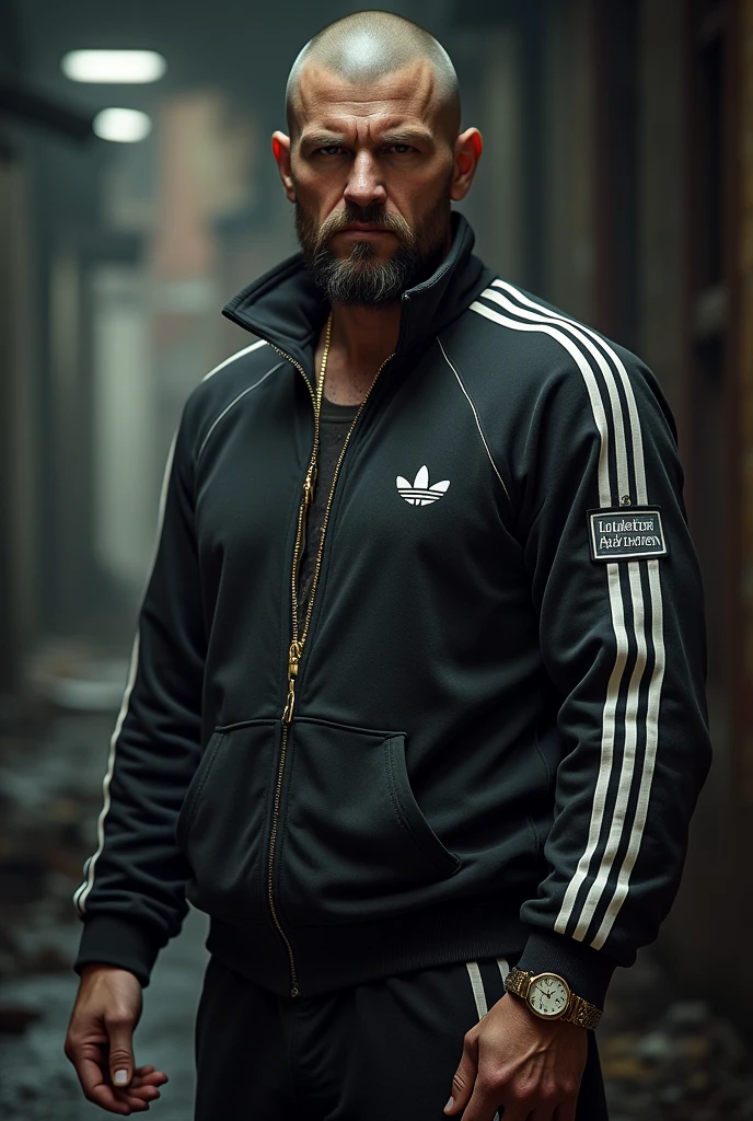 Gopnik from Russia,  in a tracksuit 