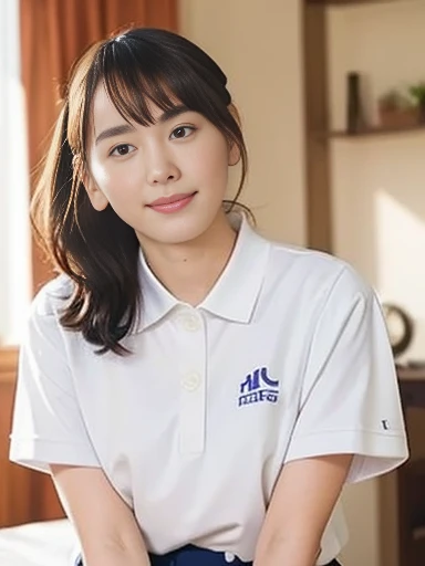 (8K, RAW photo, highest quality, masterpiece:1.3), (realistic, photo-realistic:1.4), (Highly detailed 8K wallpaper), sharp focus, Depth of written boundary,
japanese idol,very cute,(baby face), (extremely detailed 8k wallpaper),photorealistic,detailed skin,raw photo,1 girl,(japanese high school uniform),17 years old japanese idol,ponytail hair,((navy blue polo shirts)),(drooping eyes),tareme,plaid skirts,shibuya,smile