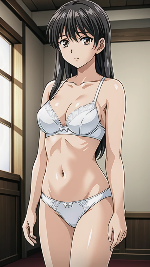 1 Japanese in underwear、Take off your underwear too、Showing pussy