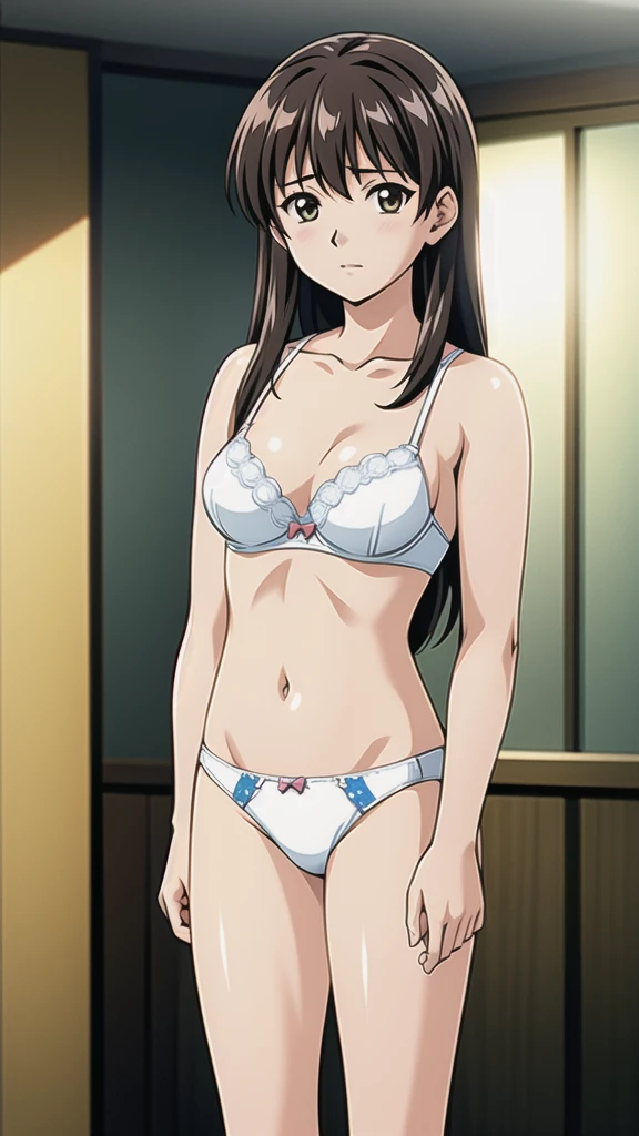 Best Quality, masterpiece, ((Solo, 1girl)), Komi shouko, fine detailed shiny eyes, medium chest, high resolution, best lighting, extremely detailed illustrations, blush, embarrassed, smile, open mouth, crotch seam, visible cameltoe, day, very NSFW, no bra, wet shirt, very hot, extremely aroused, very tight shorts, panty strings visible, thong strings visible,
