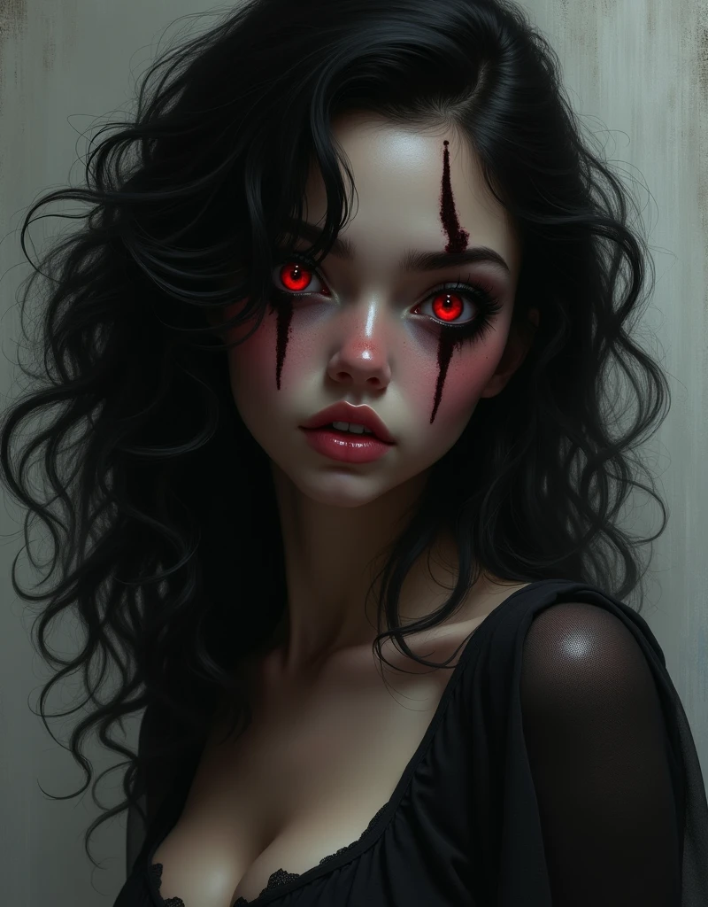 splash art, a quirky liquid portrait of a hauntingly beautiful dark werewolf woman, splash style of paint, Pixar style, Halloween colors, hyper detailed intricately detailed, fantastical, intricate detail, splash screen, liquid, gooey, slime, splashy, fantasy, concept art, 8k resolution, masterpiece, melting, complex background, intricate detailed, dark colors, fantasy, concept art, digital art, intricate, oil on canvas, masterpiece, expert, insanely detailed, 4k resolution.