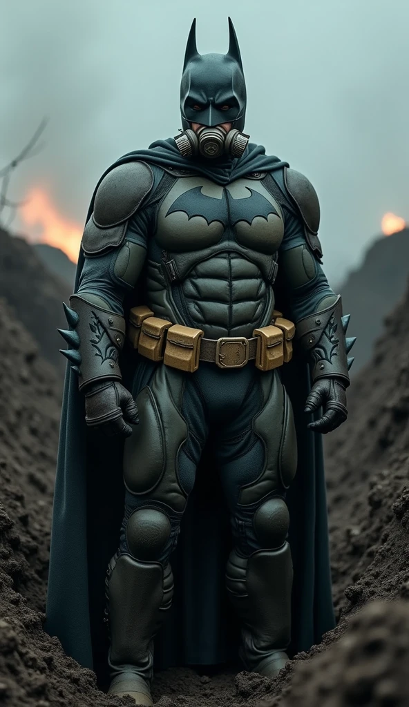 Batman got eaten by flies. He had to fight back with anything.