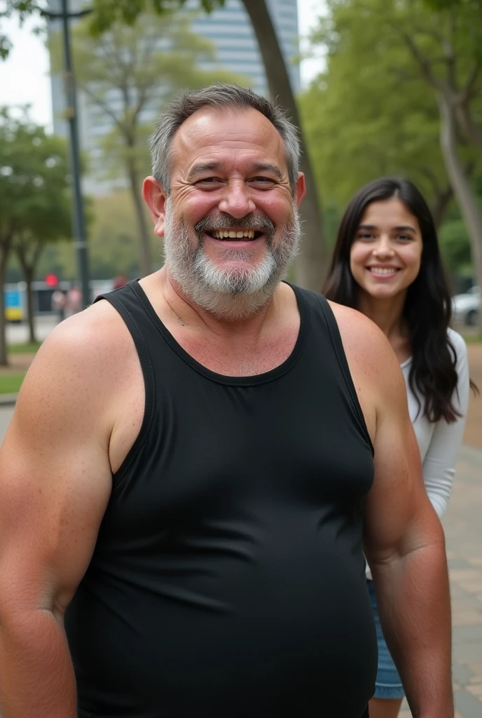 A 73 year old grandfather And a 15 year old granddaughter