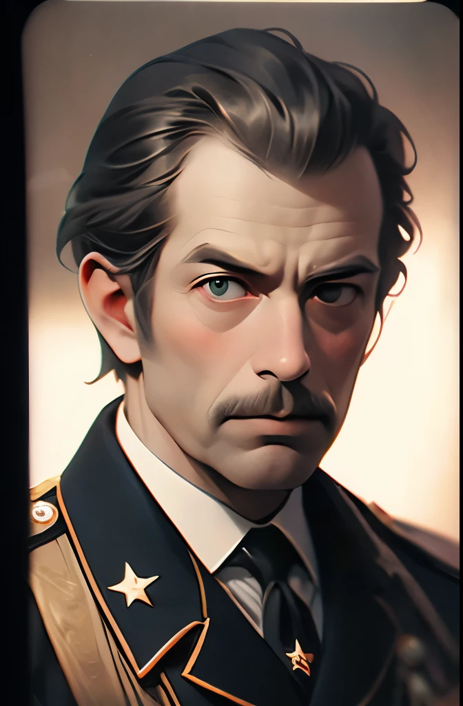 navy captain (sks man), natural lighting, path traced, highly detailed, high quality, digital painting, by don bluth and ross tran and studio ghibli and alphonse mucha, artgerm, sunset, dramatic light