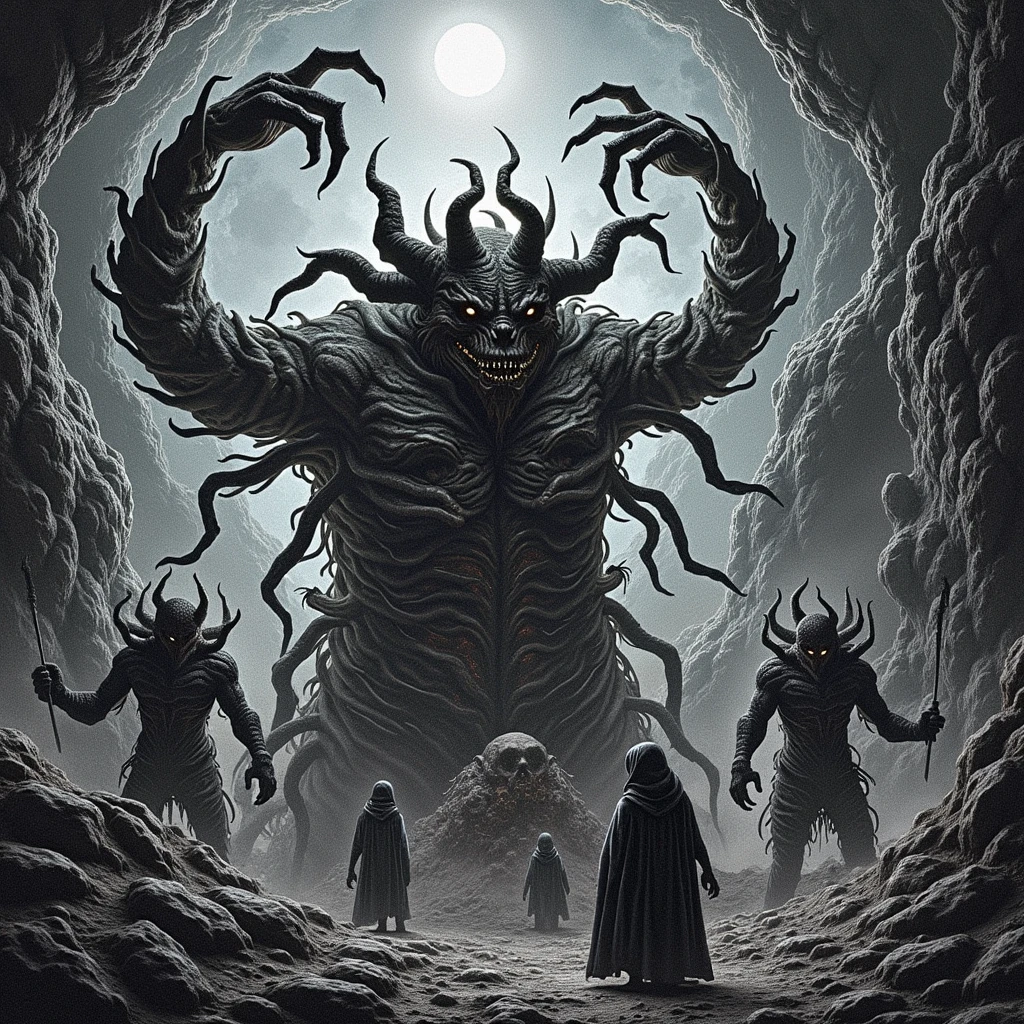 official art,unity 8k wallpaper,ultra detailed,beautiful and aesthetic,masterpiece,best quality,magnetic allure,dark and mysterious,a pained and tormented girl on the floor,salvation army,reaching towards a bunch of humanoid demons from above,monsters from above,dark creepy background,tormented mind visualized as a spiraling path into the void,insanely detailed and intricate,hypermaximalist,elite,horror,creepy,ominous,haunting,matte painting,cinematic,cgsociety,fit body,erotic Horror by ZdzisBaw BeksiDski,8k,guiguai,<lora:ghost:0.8>,zwd,<lora:zwd_v2:0.32>,