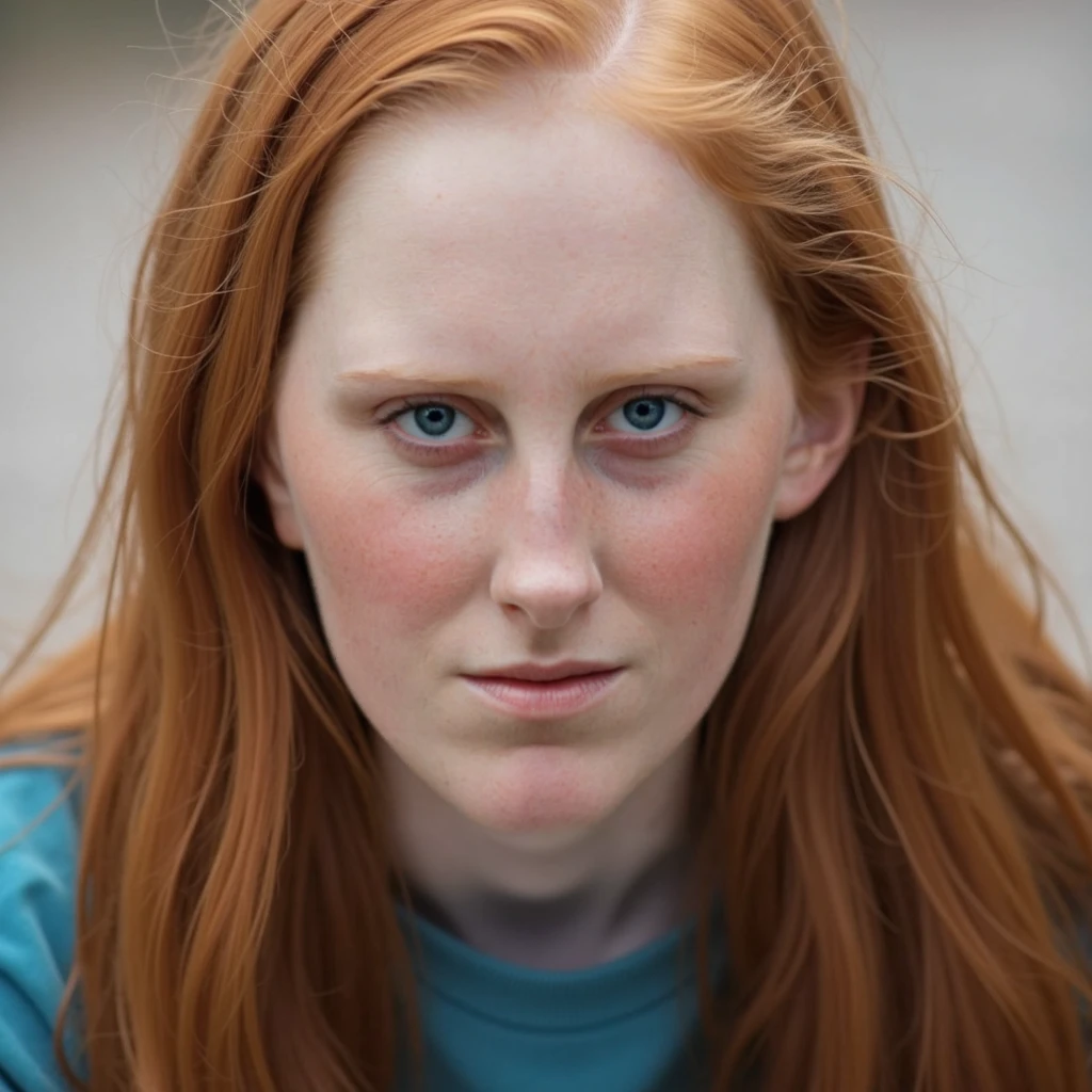 A photo of young pretty redhead freckled Karina, low key lighting, cinematic, sharp focus, intricate, dramatic light, (abstract narrative:1.1), Canon EOS 5D Mark IV, high emotional impact, experimental photography