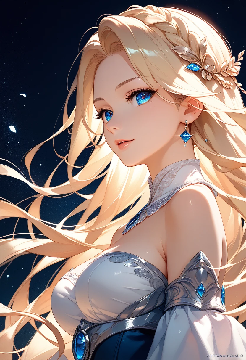 ,((highest quality))),8k,((masterpiece)),(Very sophisticated and beautiful), A completely naked girl emerges from the sea, The Swan Princess of Russian Mythology, Beautiful calm face, blue eyes, Long blonde hair braided, Moon braid at the back of the head, With a kokoshnik crown on his head、White and shiny old Russian see-through, Loving eyes, Half-laugh, There was a gentle look on his face, Background seascape and sunlight, Seagulls in the sky, full length, realism,Completely naked