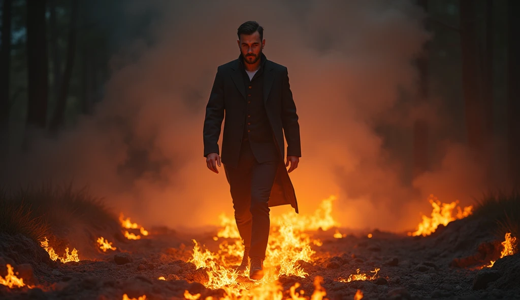 Man on fire