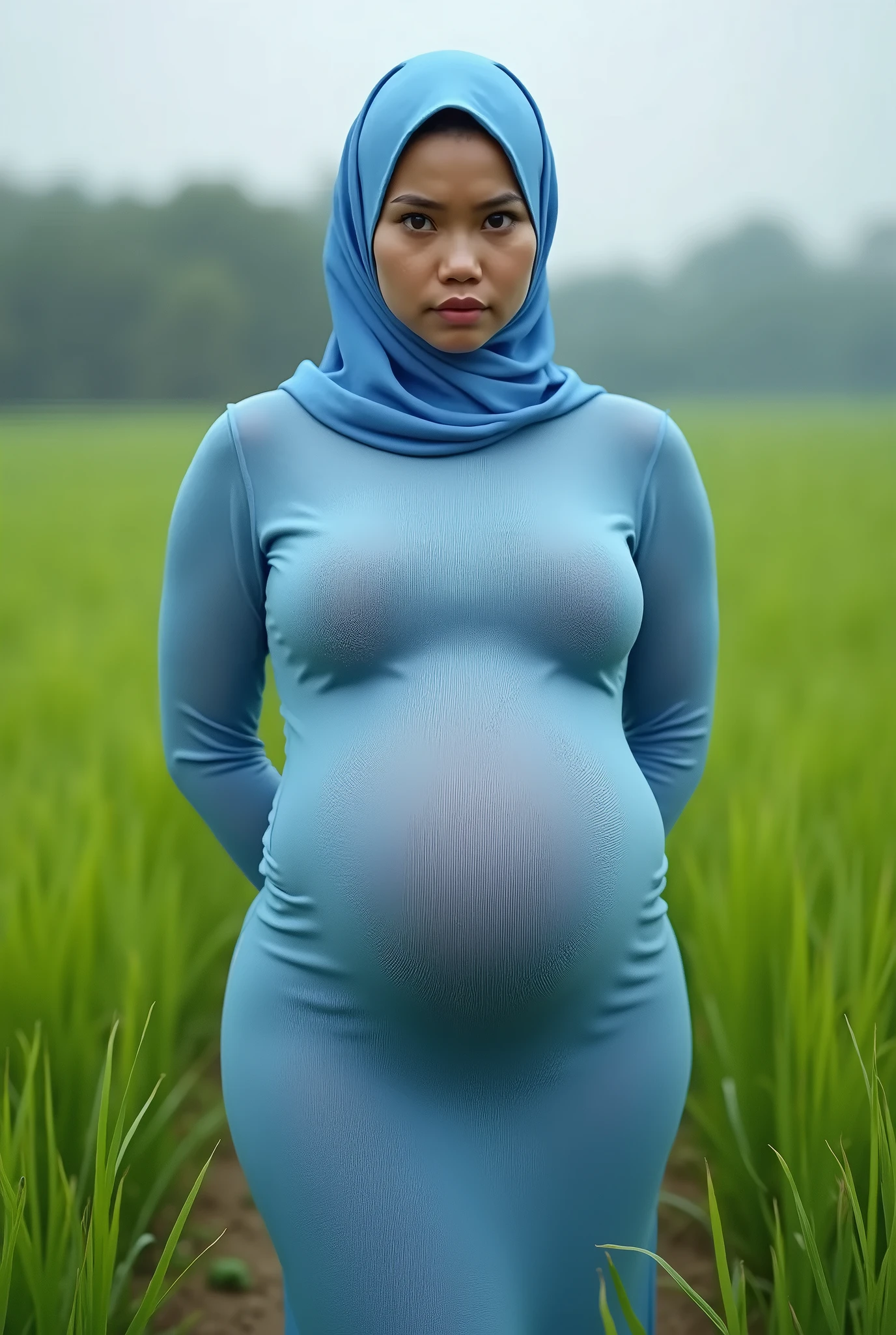 Plump vagina, sweating vagina, Beautiful girl wearing narrow dark hijab malay teenage girl 1, kelantanese look, cute girl face, smiling, eyes looking at camera, grin, big laugh, nude, naked, naked body, sperm on vagina, no clothes, no clothing, big breasts about to burst out, closeup vagina, closeup view, plump body, showing vagina, vagina view, plump thigh, realistic skin, view from below, squatting legs weighlifting, in crowded weightlifting sports hall, surrounded by crowd, side lighting, day time, sun light, high quality, ultra detail, 35mm lens, establishing shot, pastel color grading, depth of field cinematography effect, film noir genre, 8k resolution