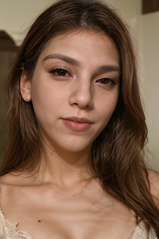 Rolling stone magazine cover, young woman, from the front, low angle:1.4, 18yo, provocative position, medium breast, perfect body, narrow waist, wide hips, thigh gap, exposed vagina, nude:1.4, dynamic pose, no panties, rock and roll, glamour makeup,